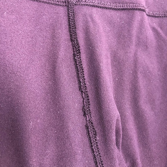 Lululemon High Waist Roll Down Wunder Under Leggings Dark Purple - Picture 12 of 16